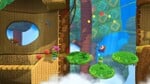 Location of the second Wonder Wool in Bounceabout Woods, from Yoshi's Woolly World.