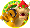 The icon artwork for Bowser from Mario Tennis Open