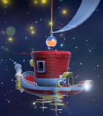 The Odyssey's cameo in Captain Toad: Treasure Tracker.