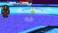 An advertisement for "Sparkling Water" in Super Golf Stadium