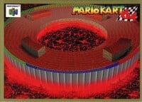 One of the Mario Kart 64 Collectible Trading Cards.