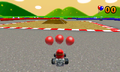 The central ramp added in Mario Kart 7