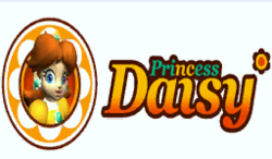 Princess Daisy logo from Daisy Cruiser in Mario Kart: Double Dash!!