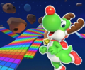 The course icon of the T variant with Yoshi (Reindeer)
