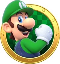 Artwork of Luigi in Mario Party: Star Rush