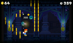 World Flower-Ghost House in New Super Mario Bros. 2.
