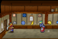 A Shy Guy stealing a key from Harry's Shop.