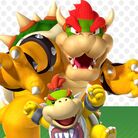 Thumbnail for a printable Father's Day card featuring Bowser and Bowser Jr.