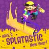 New Year's Day card featuring an Inkling from Splatoon 2