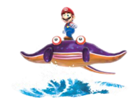 Mario surfing on Ray