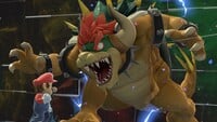 Screenshot of Mario meeting Giga Bowser in Here We Go!