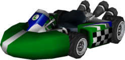 The model for Baby Luigi's Standard Kart S from Mario Kart Wii