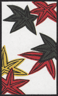 Fourth card of October in the Club Nintendo Hanafuda deck.