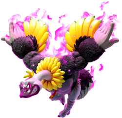 Artwork of Donkey Kong's Ostrich Bananza transformation in Donkey Kong Bananza