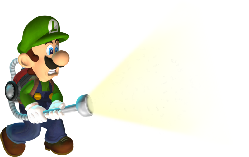 File:Luigi holding flashlight LM transparent artwork.png
