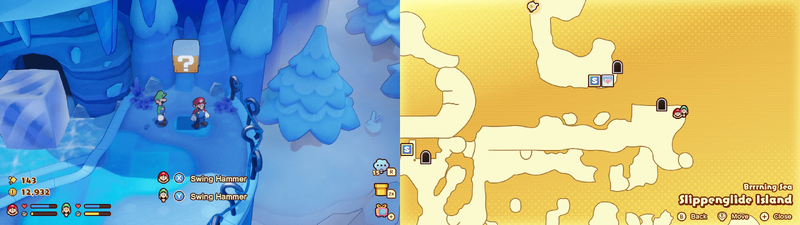 19th block in Slippenglide Island from Mario & Luigi: Brothership