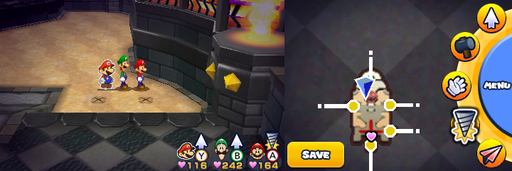 Location of 2 drill spots (4th and 5th) in Bowser's Castle.