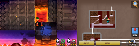 Location of the third beanhole in Bowser's Castle.