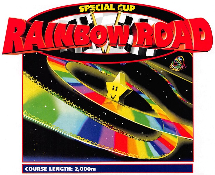 File:MK64 Rainbow Road art.jpg