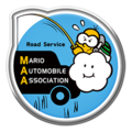 A Mario Automobile Association badge in Mario Kart Tour