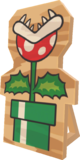 Rendered model of a Piranha Plant Wooden Cutout in Mario Kart Tour.
