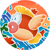 A sticker from Mario Kart World