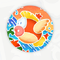A sticker in Mario Kart World