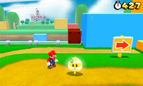 Super Mario 3D Land Screenshot - Invincibility Leaf