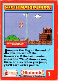 One of the Nintendo Collector Cards