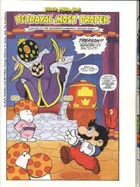 The first page of the Super Mario Bros. comic "Betrayal Most Proper"