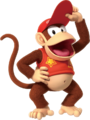 Diddy Kong with hand on hat