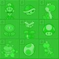 Green Luigi calendar grid