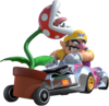Wario and Piranha Plant character sticker for the Mario Kart 8 Deluxe trophy in the Trophy Creator application