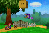 Kammy Koopa summoning a Yellow Block at Goomba Village