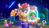 Bowser captures the Sprixie Princess during the game's intro.