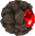 Rendered model of a Ruby Rock from Super Mario Galaxy.