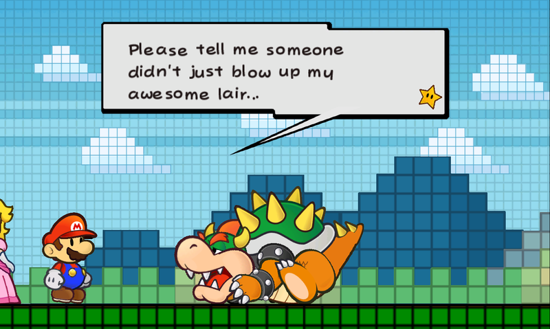 File:SPM Mario and Bowser Meet.png