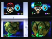 Screenshot of the fake game Super Mario Galaxy DS from a Youtube hoax video