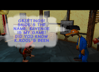 Snide talking to Diddy Kong in Donkey Kong 64