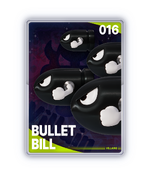 The Bullet Bill card from The Super Mario Galaxy Movie Collectible Cards