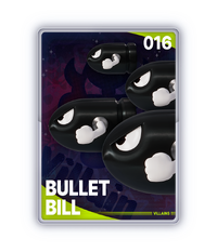 The Bullet Bill card from The Super Mario Galaxy Movie Collectible Cards