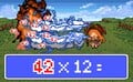 A wizard dealing damage to the enemy