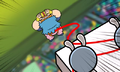 Wario jumping down