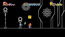 Last ? Block in Castle Bleck Inner Sanctum of Super Paper Mario.