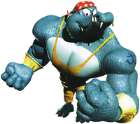 Artwork of Kruncha from Donkey Kong Country 2.
