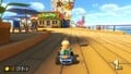 Rosalina winning the race on the course