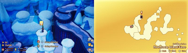 Block 31 in Heatfreeze Island from Mario & Luigi: Brothership