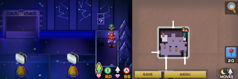 Location of the first hidden block in Woohoo Hooniversity.