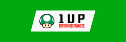 Sign for 1 Up Driving Range in Mario Golf: Super Rush
