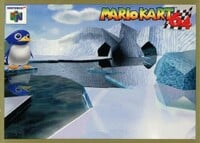 One of the Mario Kart 64 Collectible Trading Cards.